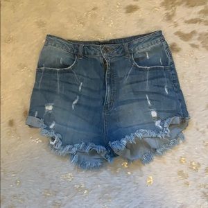 Denim shorts